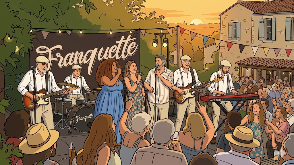 Public et scène live Franquette