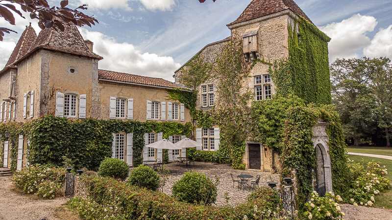 Façade du Château de Briat à Mauvezin-d’Armagnac